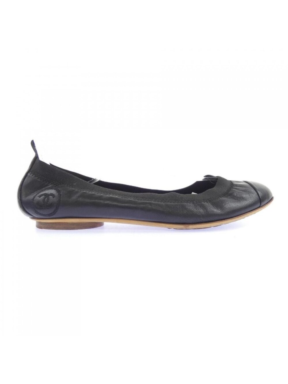 Chanel Flat Shoes Black